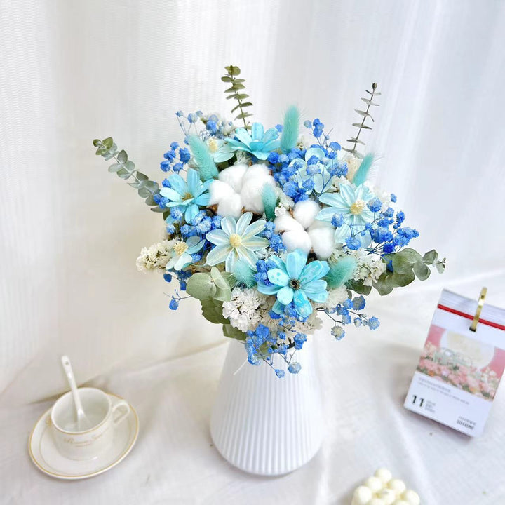 Dried Floral Cotton Arrangement