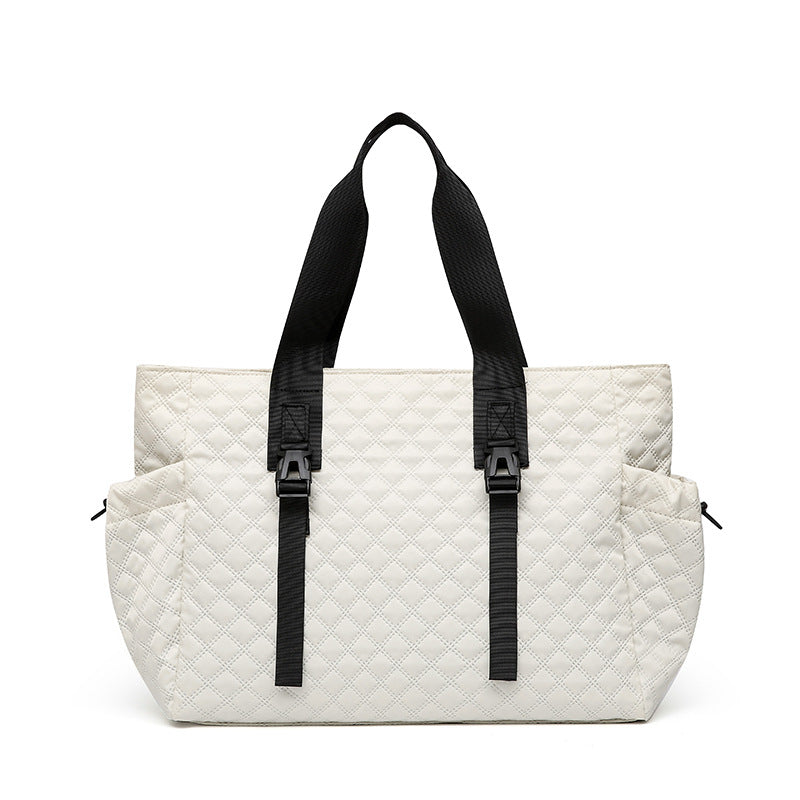 Quilted Multi-Compartment Tote Bag Kalsten