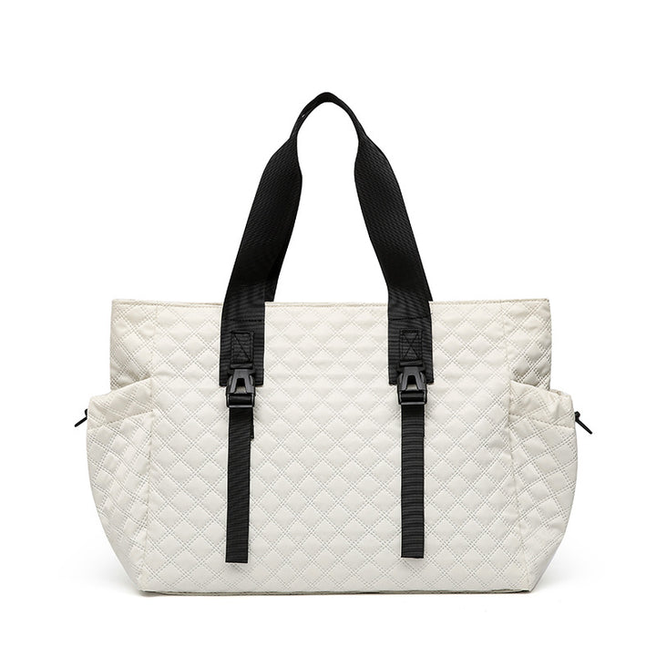 Quilted Multi-Compartment Tote Bag Kalsten