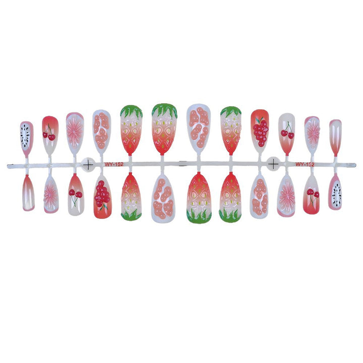 Fruit-Themed Press-On Nail Art Set Kalsten