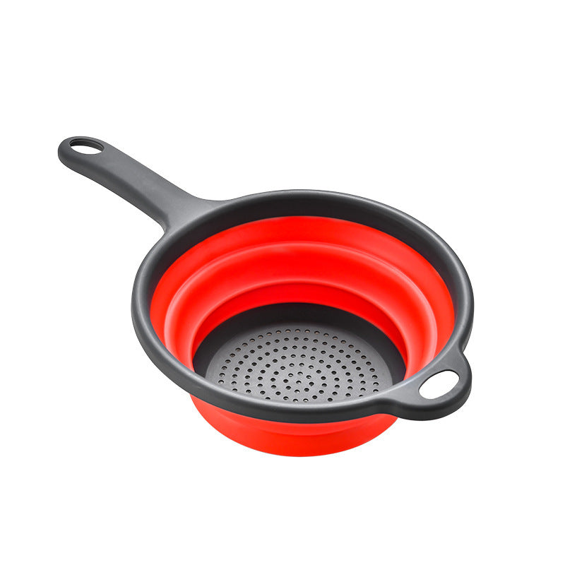 Collapsible Silicone Strainer with Ergonomic Handle Kalsten
