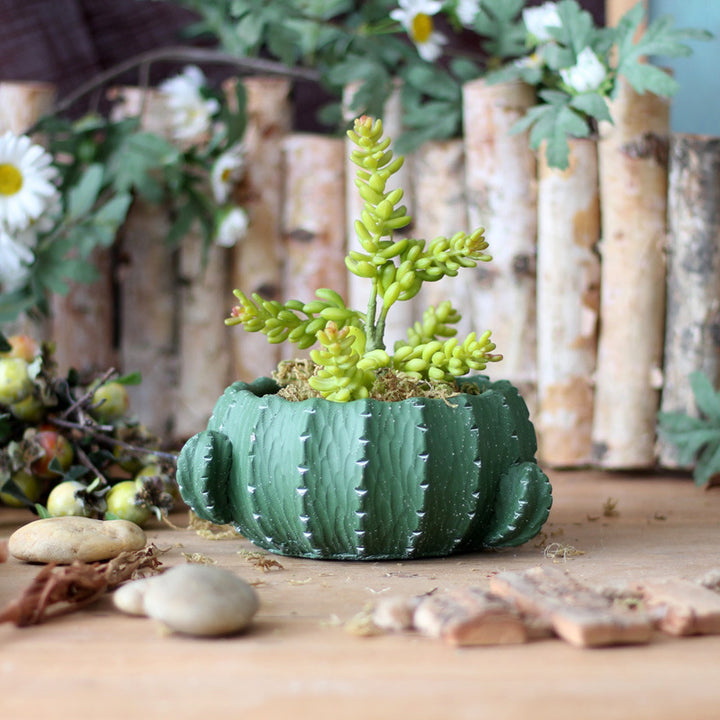 Decorative flower pot in cactus design Kalsten