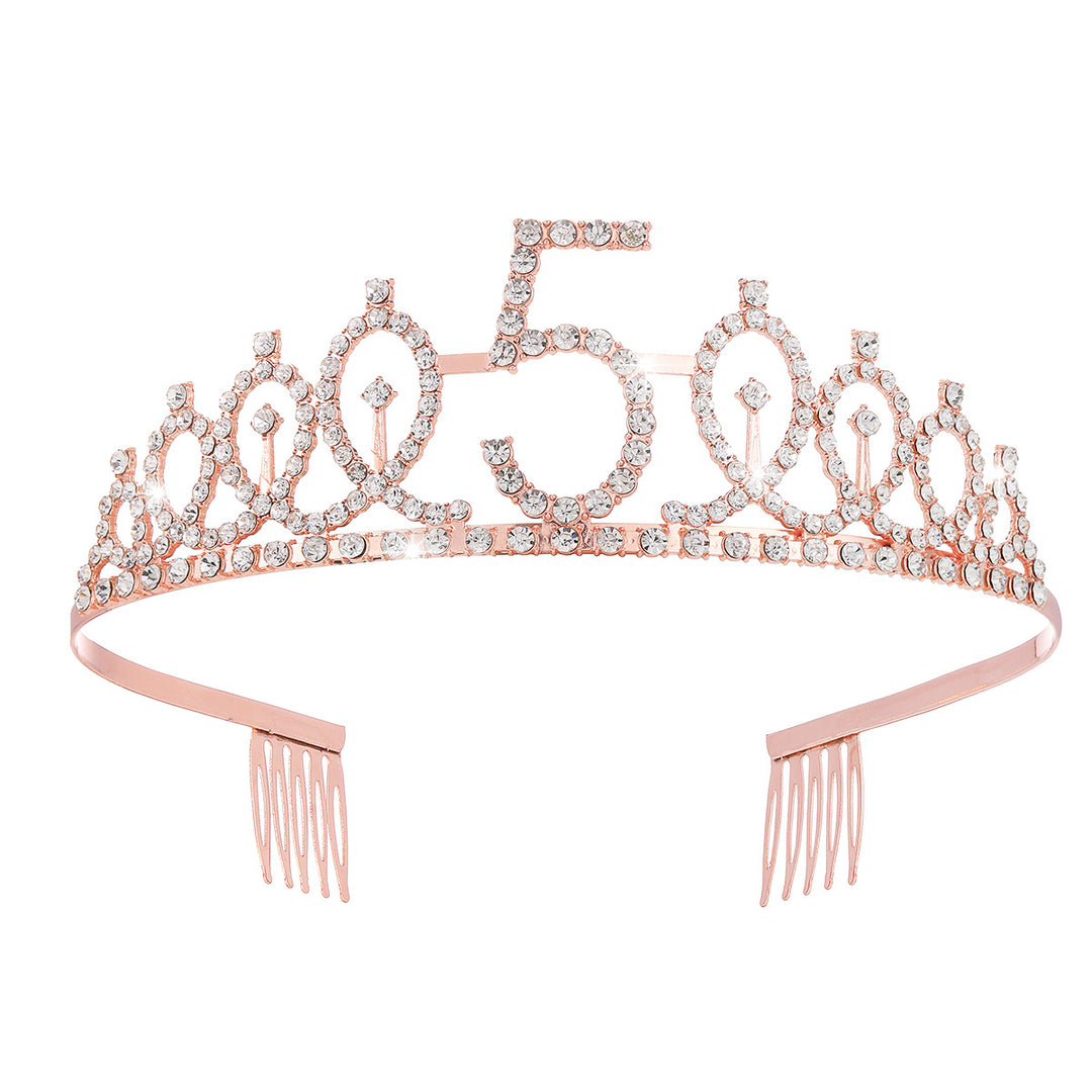 Women's Crystal-Embellished Tiara with Elegant Design Kalsten