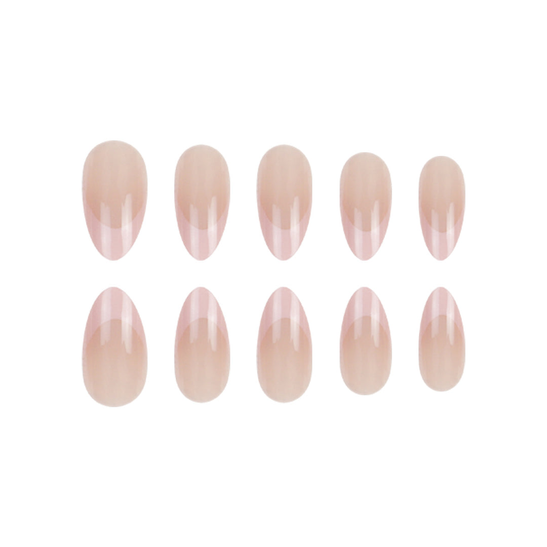 Elegant French Tip Press-On Nail Extensions Kalsten