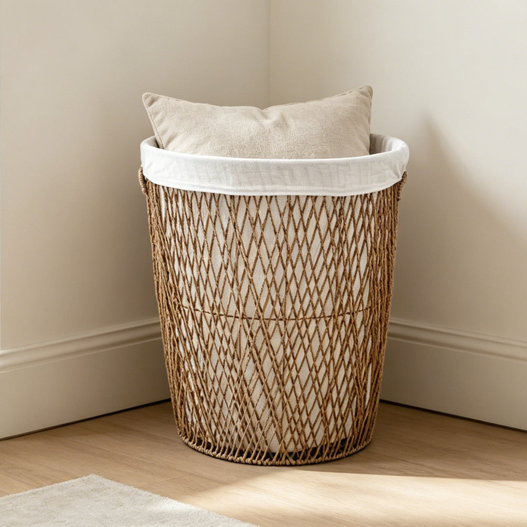 Decorative laundry basket with lid Kalsten