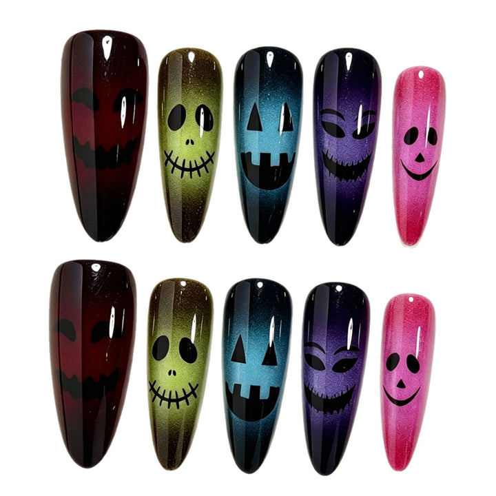 Halloween-Themed Glitter Nail Art Tips Kalsten