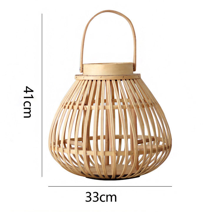Handmade Rattan Lantern Kalsten