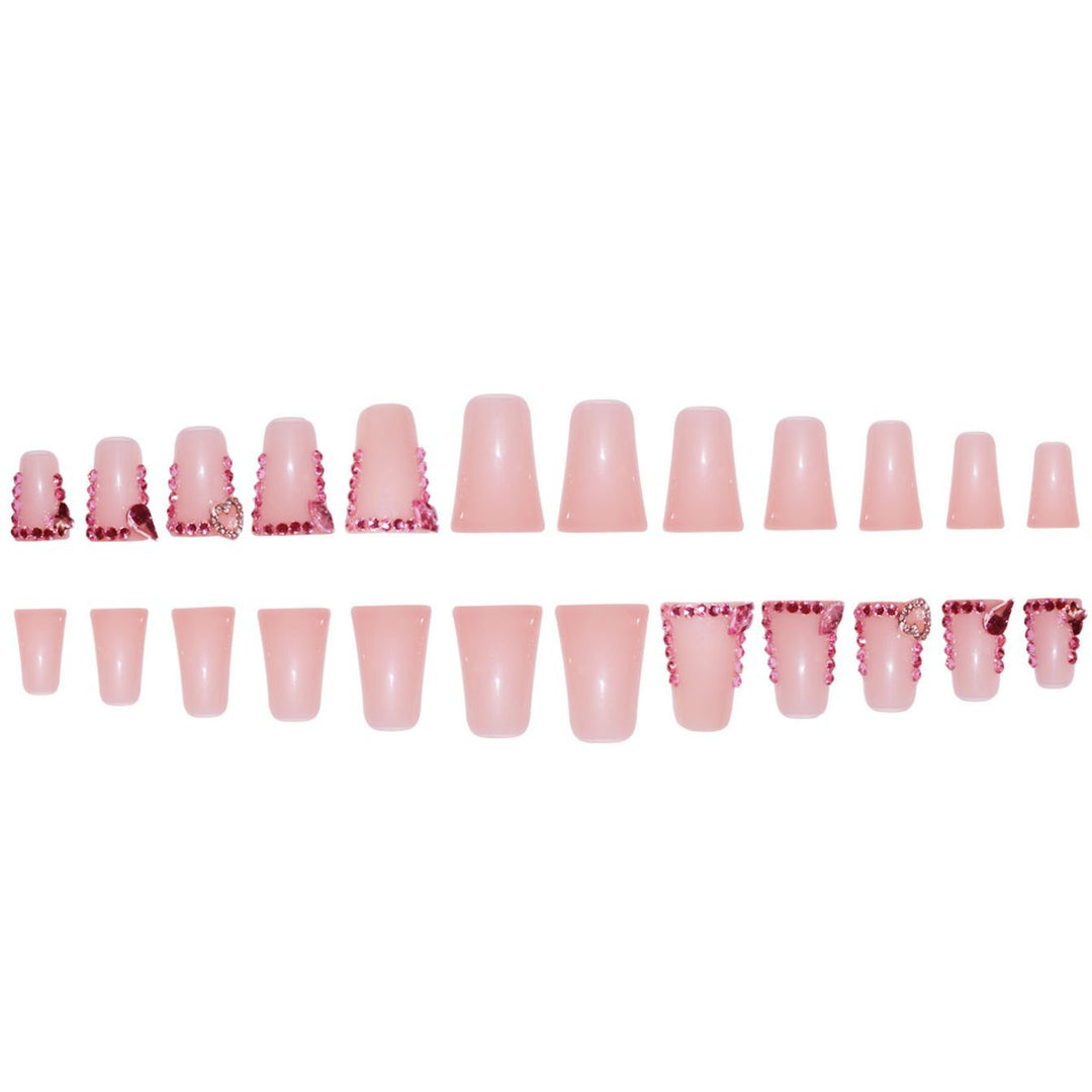 Elegant Rhinestone Embellished Press-On Nails Kalsten