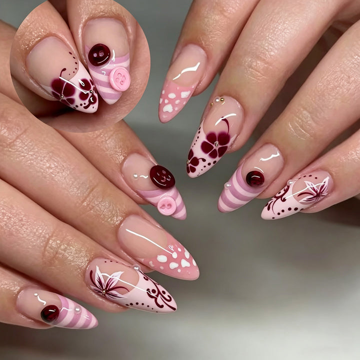 Artistic Press-On Nail Art Set