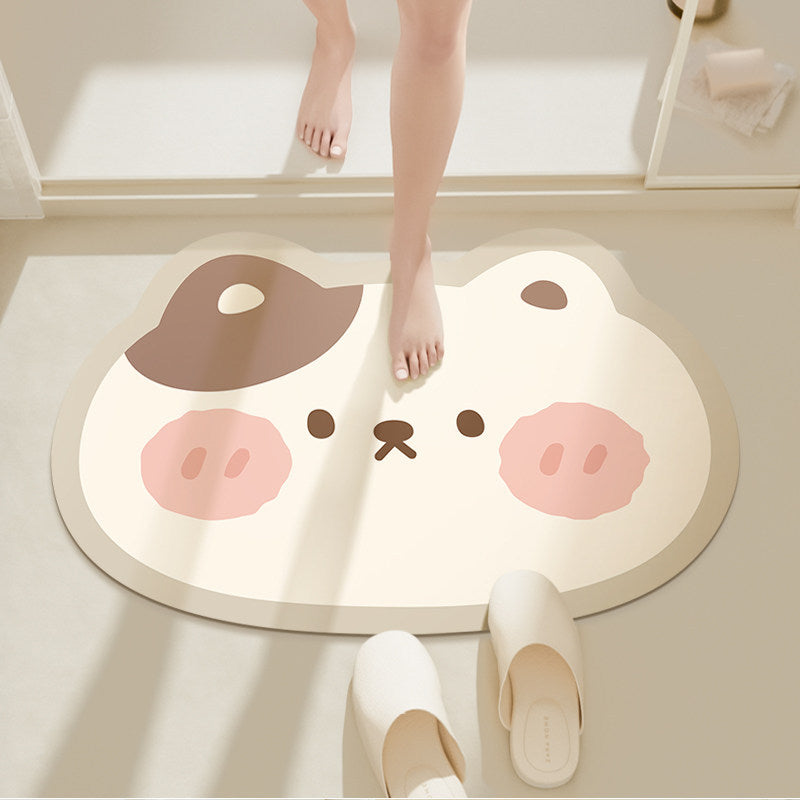 Playful Penguin Bath Mat