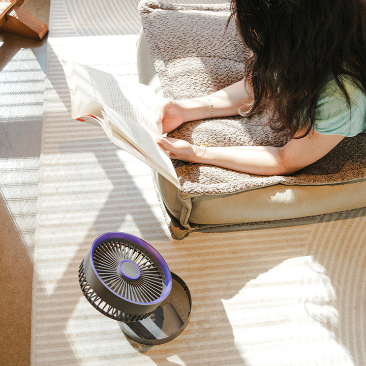 Unisex Portable Table Fan with Adjustable Tilt and USB Charging Function Kalsten