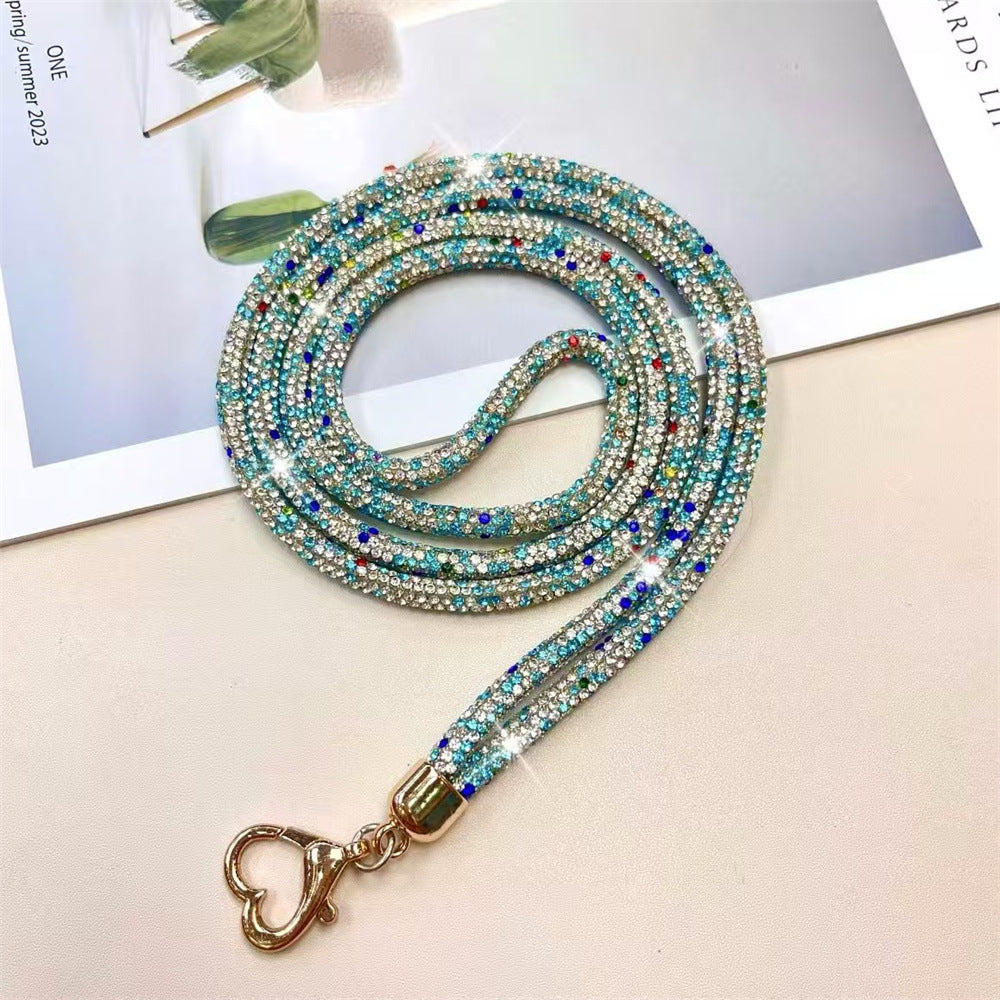 Sparkling Rhinestone Key Lanyard Kalsten