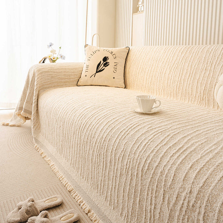 Textured Decorative Sofa Throw Blanket