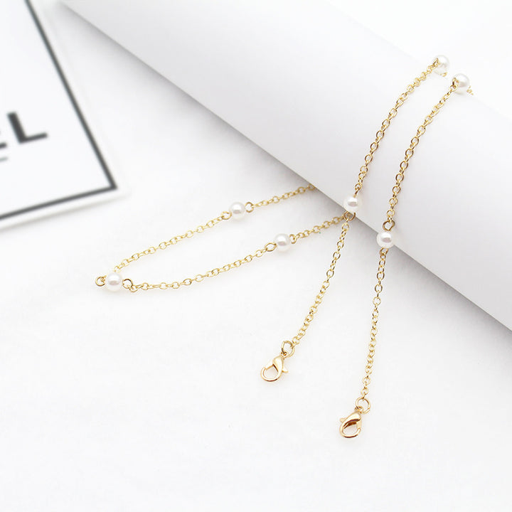 Elegant Pearl-Linked Eyewear Chain Kalsten