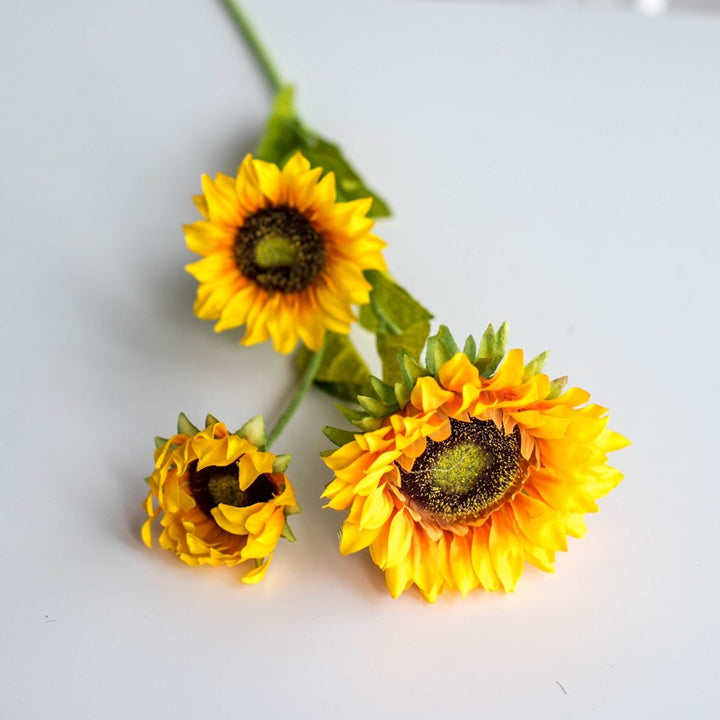 Lifelike Sunflower Floral Stem