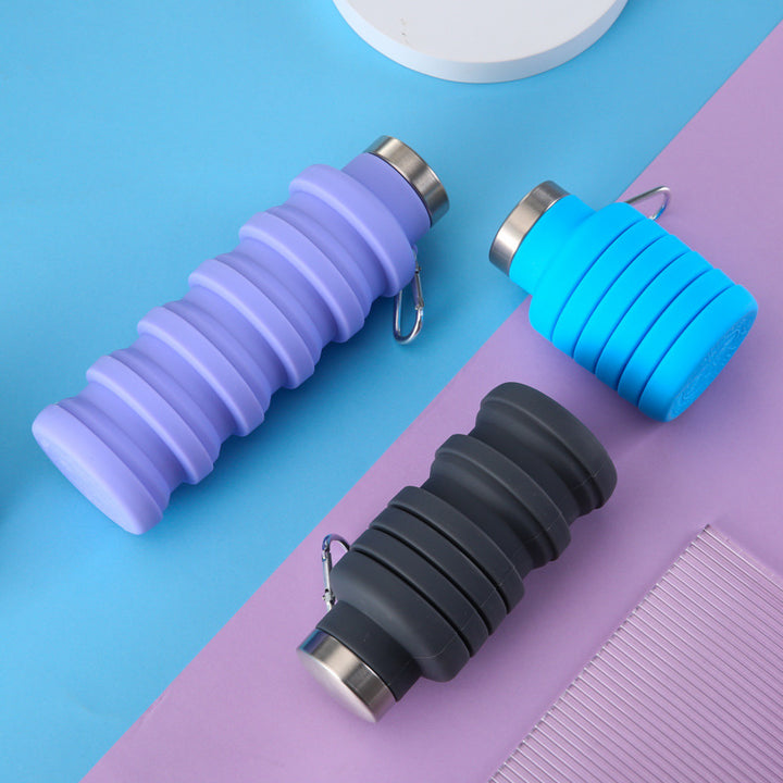 Women collapsible silicone drinking bottle Kalsten