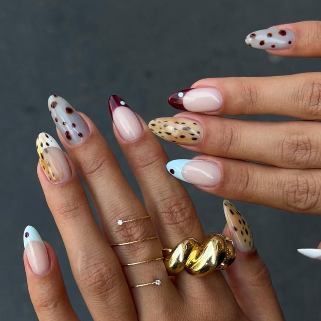 Fashionable animal print artificial nail set Kalsten