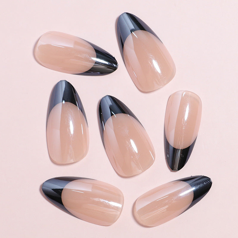 Elegant French Tip Press-On Nail Art Set Kalsten