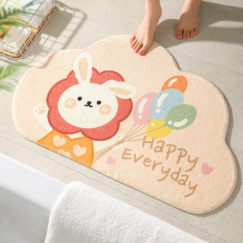 Fun Cartoon-Themed Bath Mat