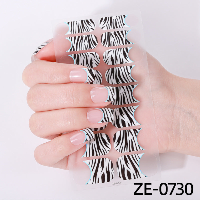 Elegant Glitter Accent Nail Wraps