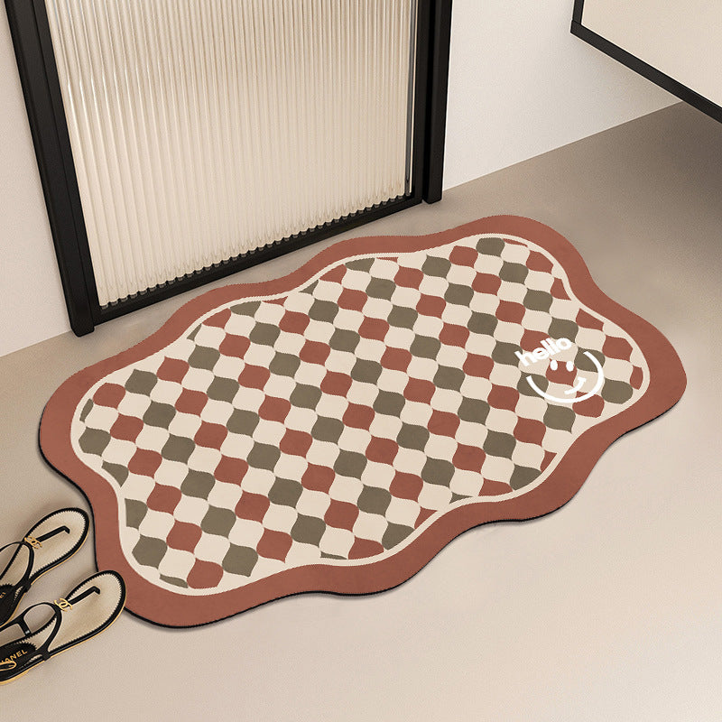 Fun Checkerboard Doormat