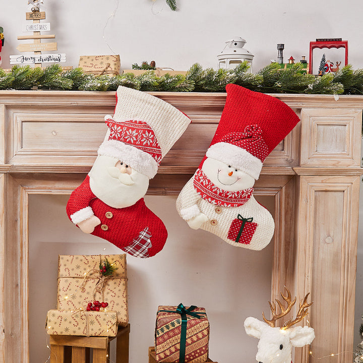 Festive Christmas stocking with nostalgic design Kalsten
