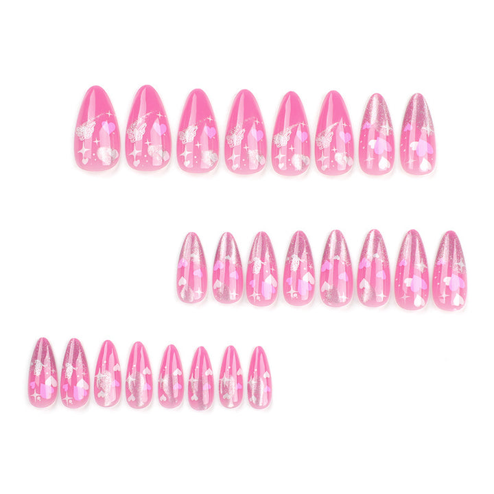 Artificial nail decoration in romantic heart design Kalsten
