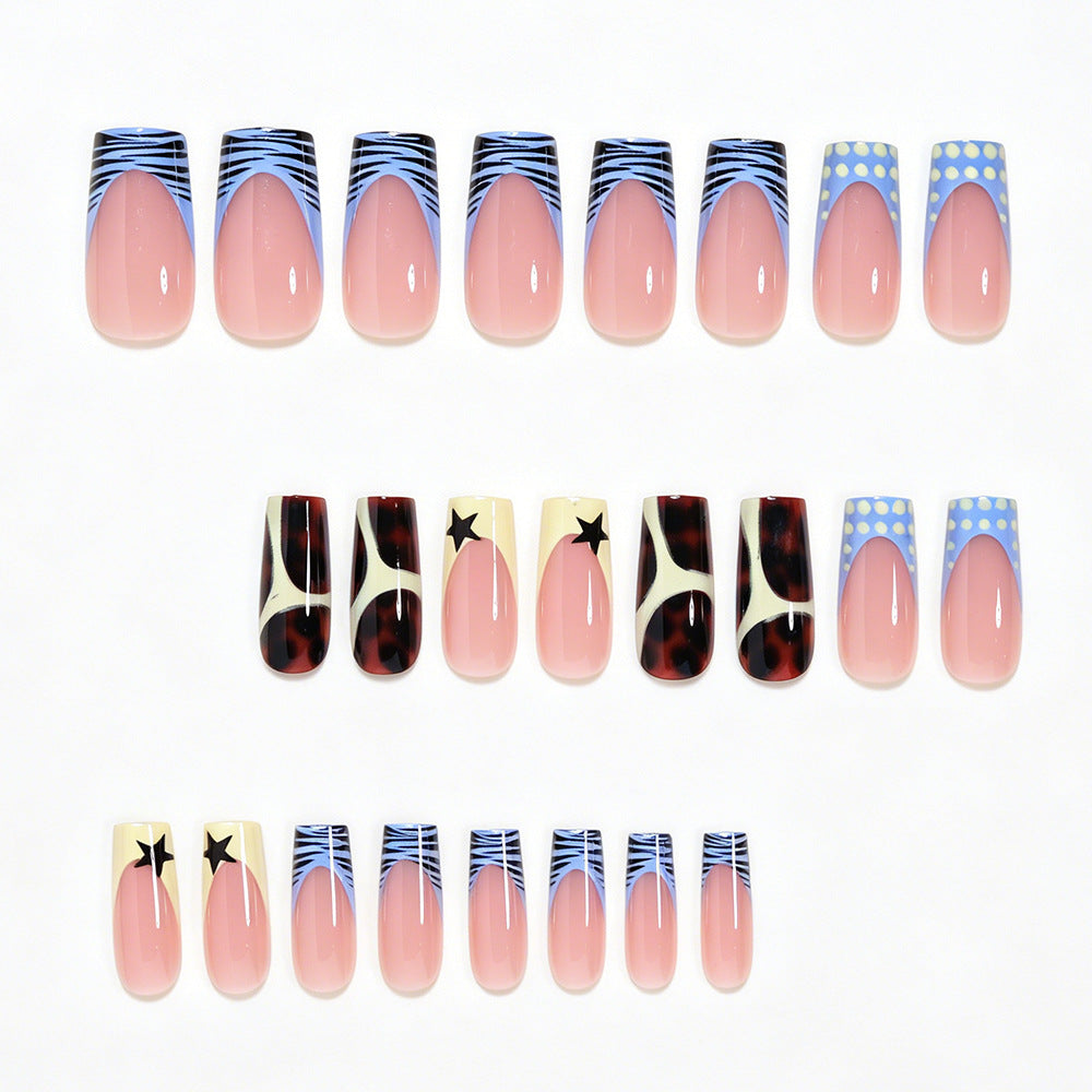 Creative Patterned Press-On Nail Set Kalsten