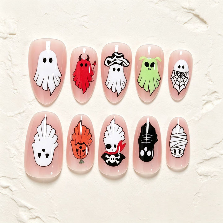 Halloween-themed Press-On Nail Art Kit Kalsten