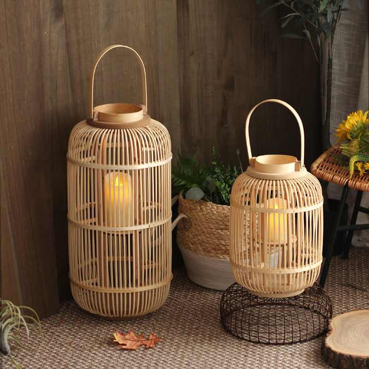 Decorative Lantern made of Rattan Kalsten