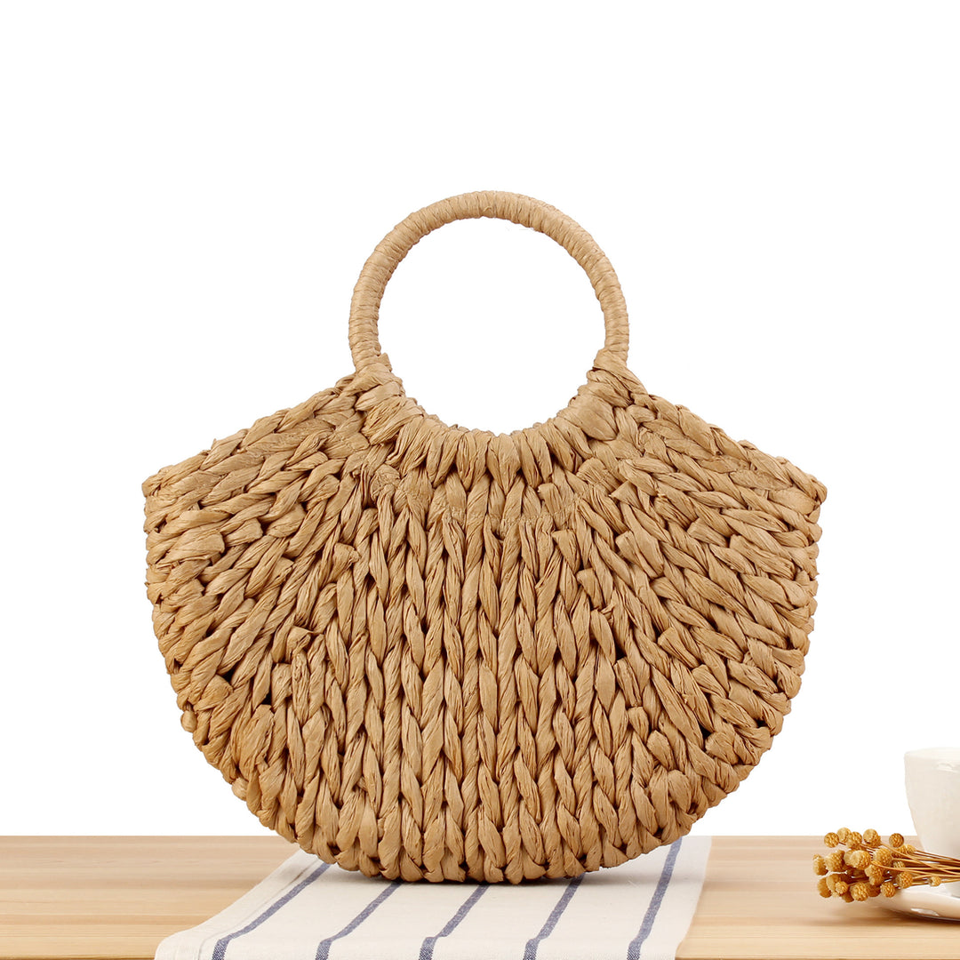 Hand-knotted basket bag with unique design Kalsten