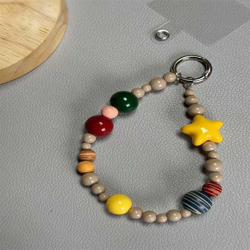 Colorful Beaded Charm Keychain Kalsten