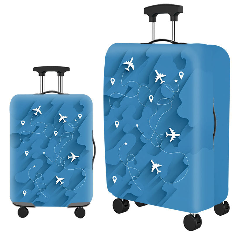 Tropical Leaf Print Hard Shell Luggage Kalsten