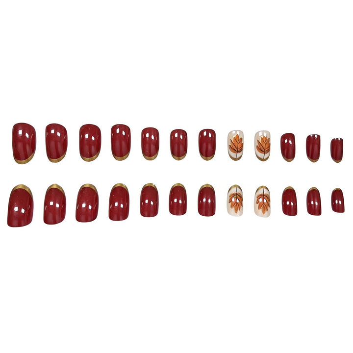 Decorative Autumn-Themed Nail Art Enhancements Kalsten