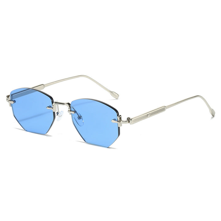 Geometric Frame Sunglasses with Elegant Gold Accents Kalsten