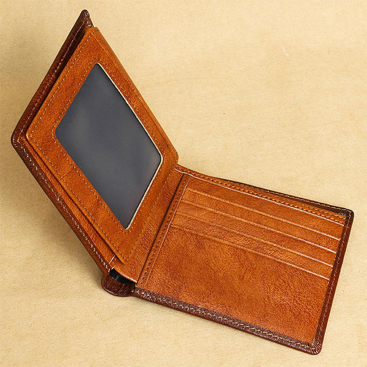 Classic Tri-Fold Leather Wallet Kalsten