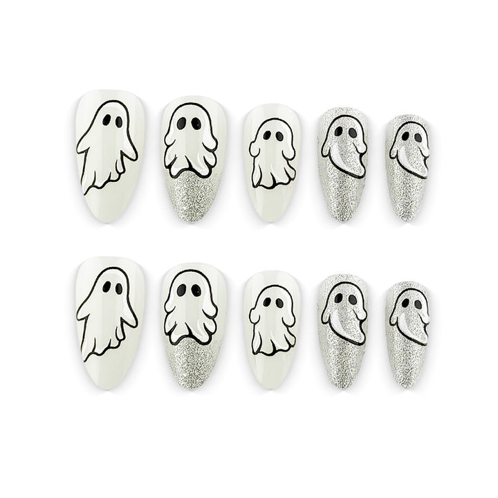 Creative Ghost Design Nail Art Kalsten