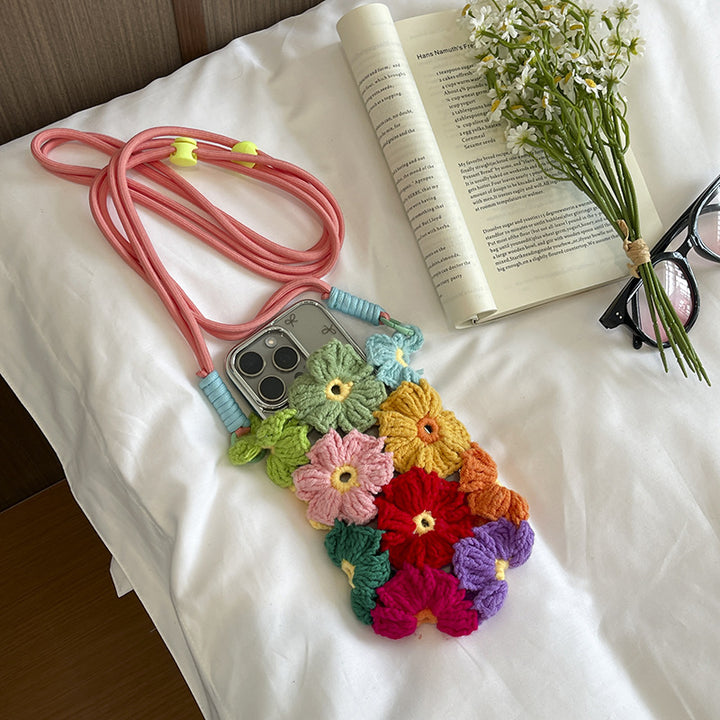 Floral Crochet Phone Holder