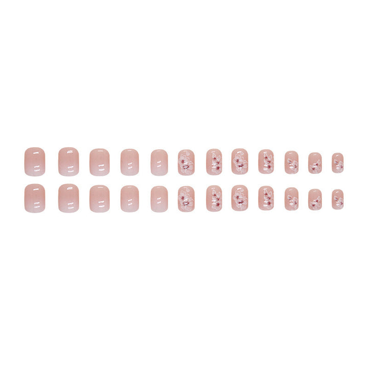 Elegant Floral Print Nail Art Tips Kalsten