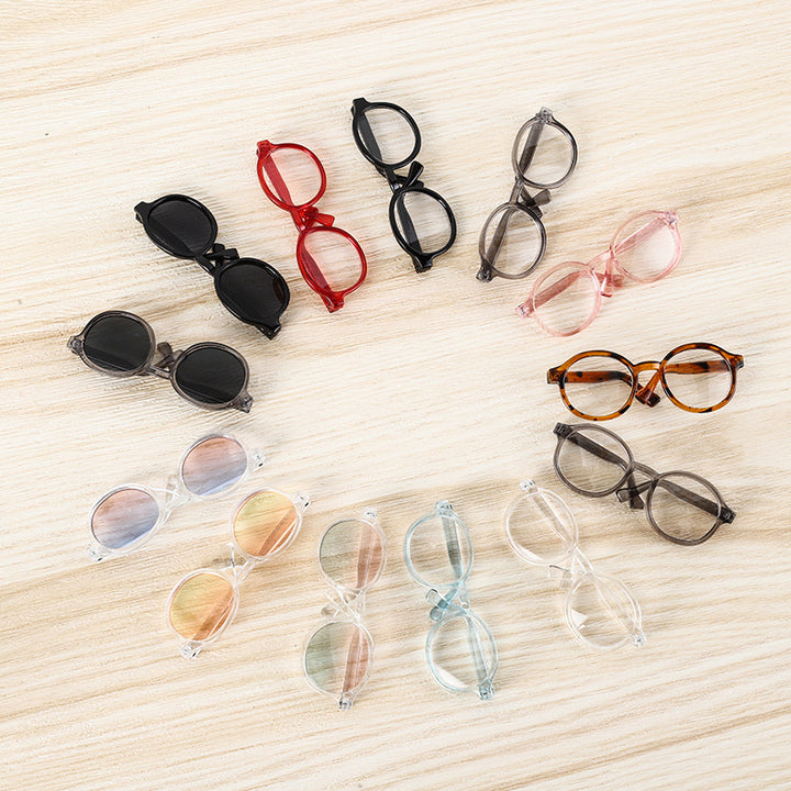 Vintage-Inspired Oval Frame Glasses Kalsten