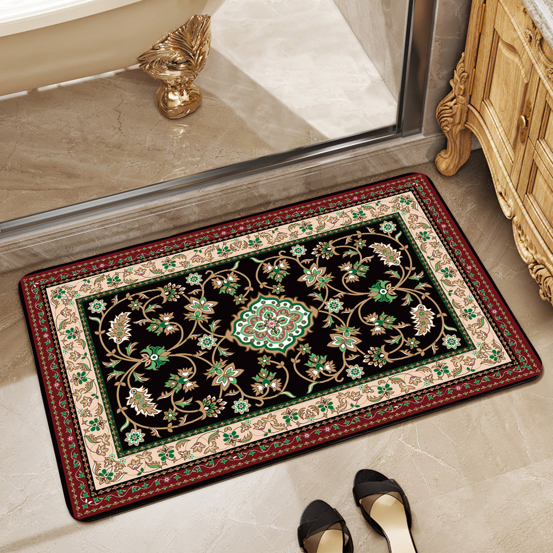Elegant Vintage-Inspired Bath Mat Kalsten