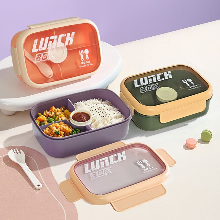 Versatile Leak-Proof Lunch Box with Cutlery