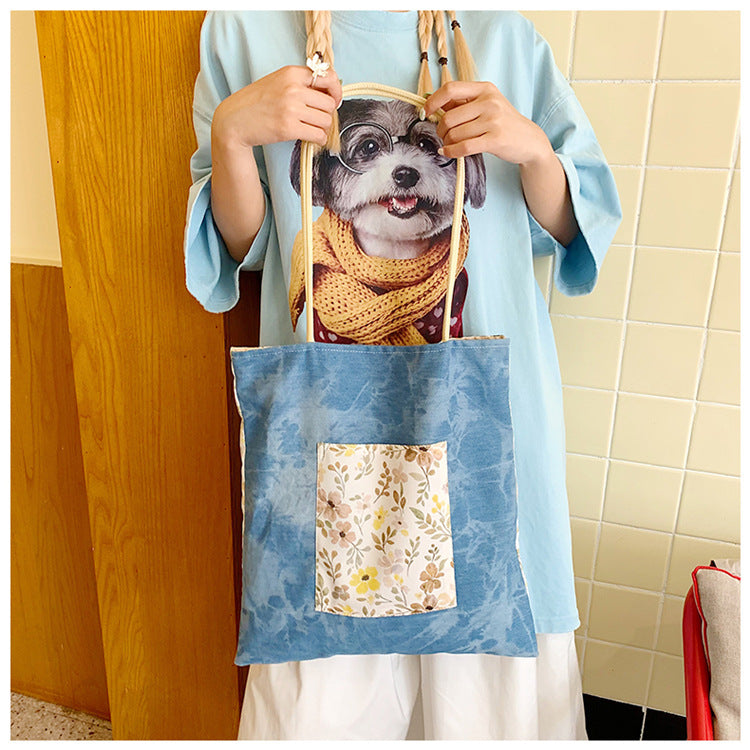 Floral Print Reusable Shopping Tote