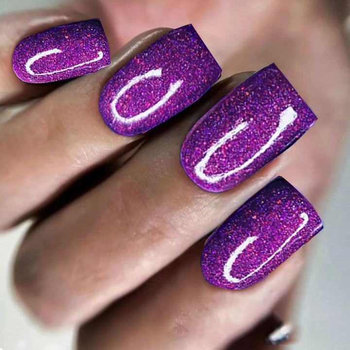 Glittering Gel Nail Tips Kalsten
