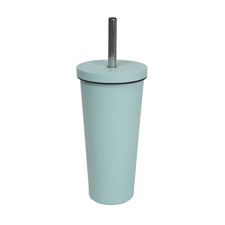 Women's High-Quality Insulated Drinking Bottle with Stainless Steel Straw Kalsten