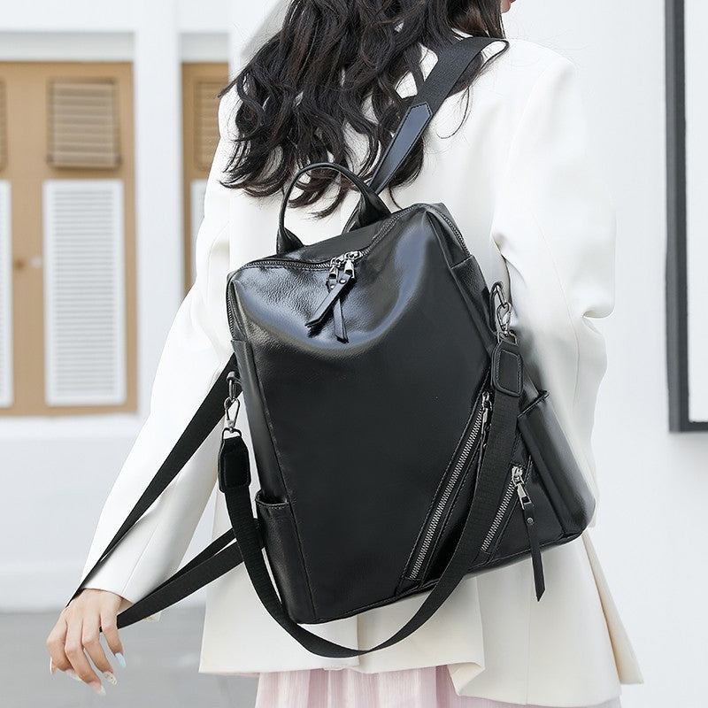 Fashionable Multi-Zipper Backpack Kalsten