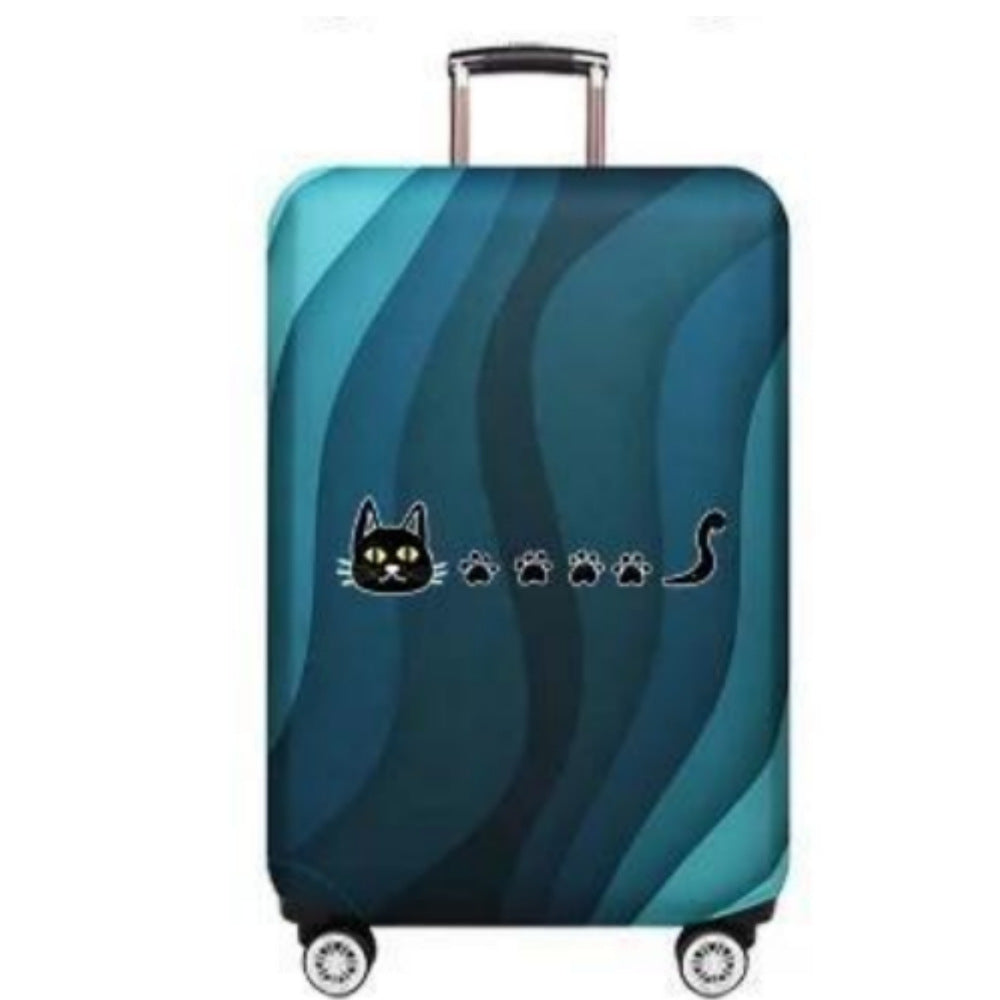 Women's hard-shell suitcase with playful paw print pattern Kalsten
