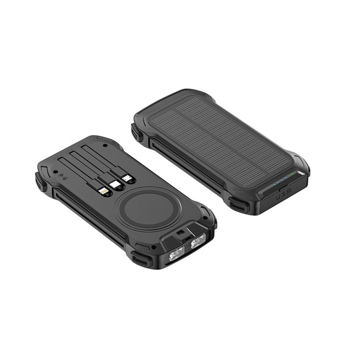 Solar power bank with multifunctional ports and LED light Kalsten