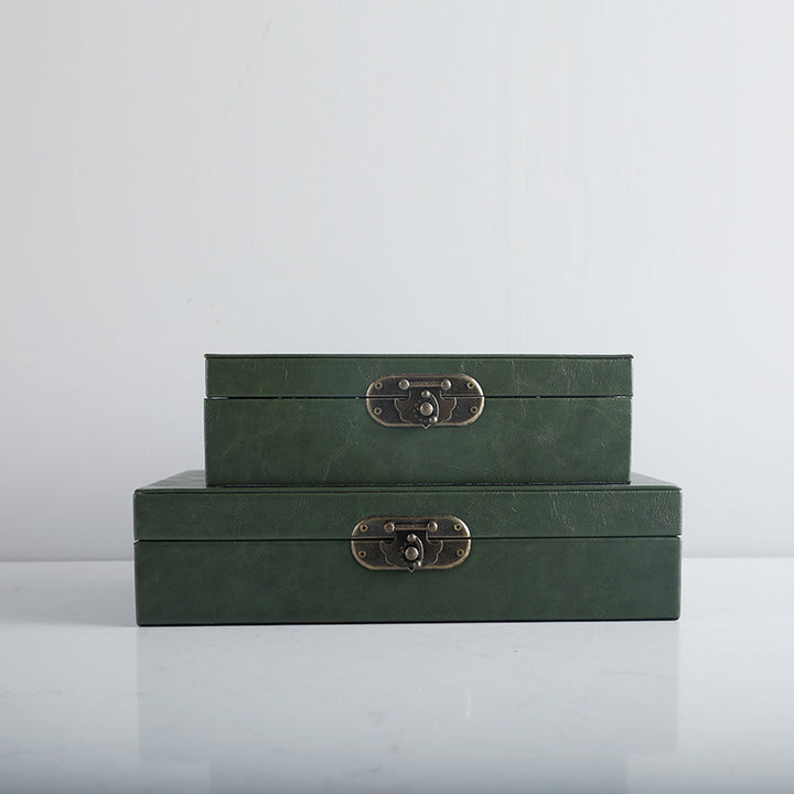 Decorative Storage Boxes with Textured Accents