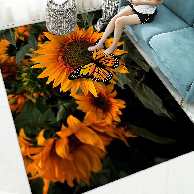 Floral Printed Area Rug Kalsten